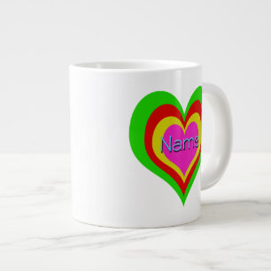 Retro Hearts - 20oz Jumbo Cup / Tasse