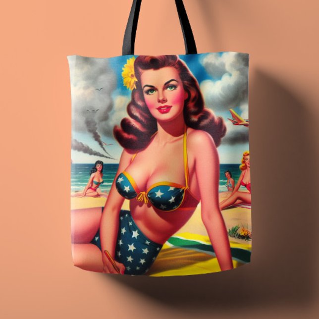 Retro heiße Vintage-Strand Pin-up (Von Creator hochgeladen)