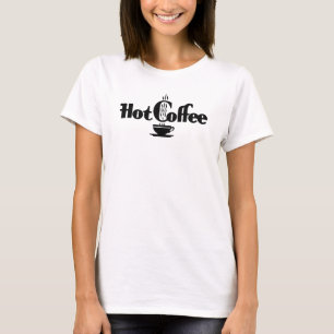 Retro-heißer Kaffee T-Shirt