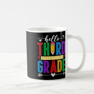 Retro Hello 3. Klasse Erster Schultag Jungen Kaffeetasse