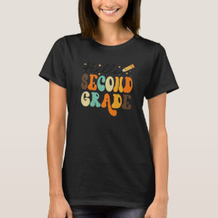 Retro Hello Second Grade Lehrer Student Erster Tag T-Shirt