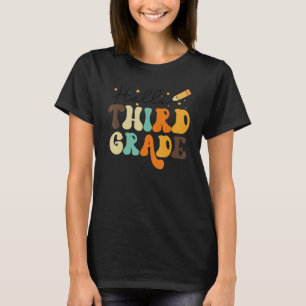 Retro Hello Third Grade Team 3. Klasse Zurück zu S T-Shirt