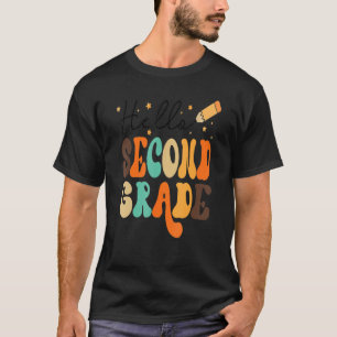 Retro Hello Third Grade Zurück zur Schule Lehrerin T-Shirt