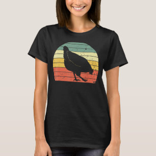 Retro-Henne Vintage-Henne-Silhouette Huhn Tier 70 T-Shirt