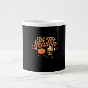 Retro Herbst Die Jahreszeit Ist Da Jumbo-Tasse