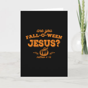 Retro Herbst religiöse Bibel Matthäus Bist du Herb Karte