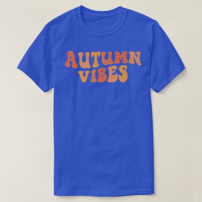 Retro Herbst Vibes Fall Vibes glücklicher Fall Tha T-Shirt (Design vorne)