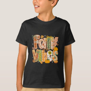 Retro Herbstgefühle Herbst Dankbar Kürbis Saison W T-Shirt
