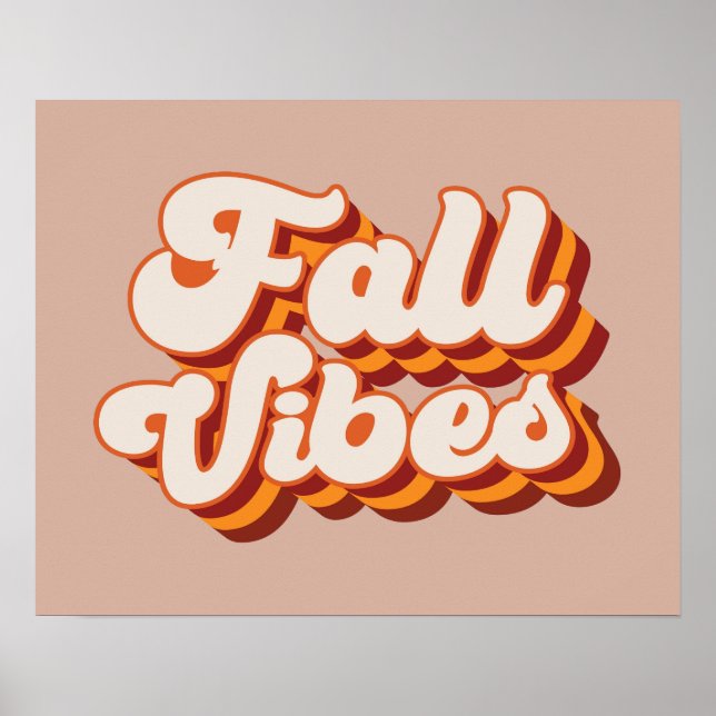 Retro-Herbstgefühle Poster (Vorne)