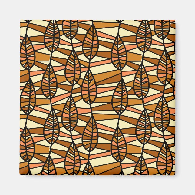 Retro-Herbstmagnet Magnet (Vorne)