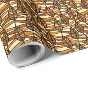 Retro-Herbstumpfpapier Geschenkpapier