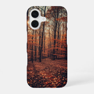Retro-Herbstwald iPhone 16 Hülle