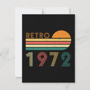 Retro hergestellt 1972 Geburtstag 50 Jahre alt