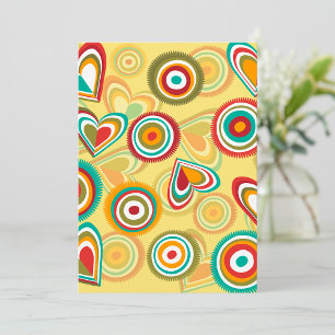 Retro-Herz und -Kreisläufe Einladung