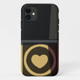 Retro-Herzgrafik iPhone 11 Hülle
