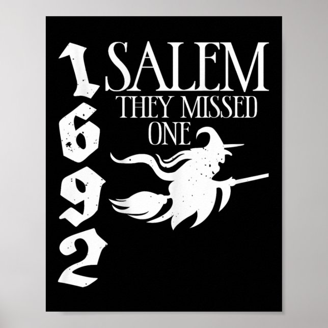 Retro Hexchy Salem 1692 verpassten sie eine Hexenh Poster (Vorne)
