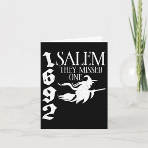 Retro Hexen Salem 1692 Sie übersahen eine Hexe Hal Karte