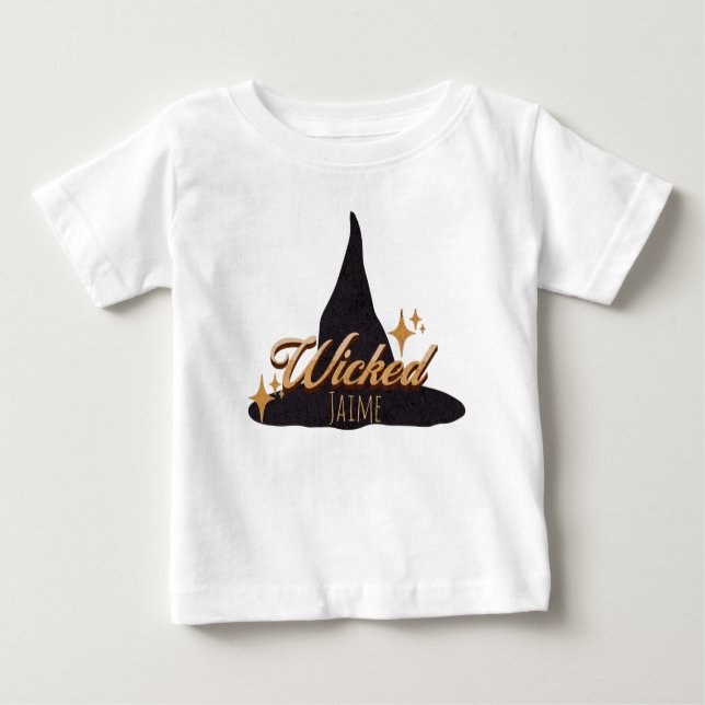 Retro Hexenhutname Baby T-shirt (Vorderseite)