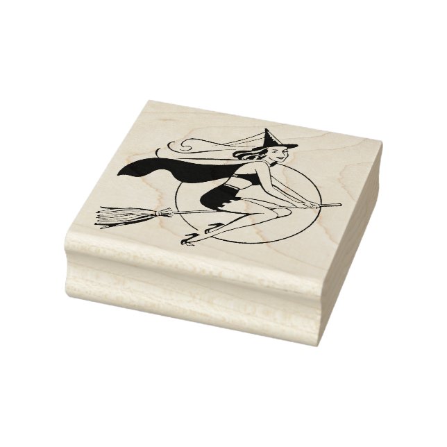 Retro Hexenkleber Art Briefmarke Gummistempel (Stempel)