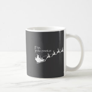 Retro Hexenmeister Zauberer Fliegt Ihr Narren Weih Kaffeetasse