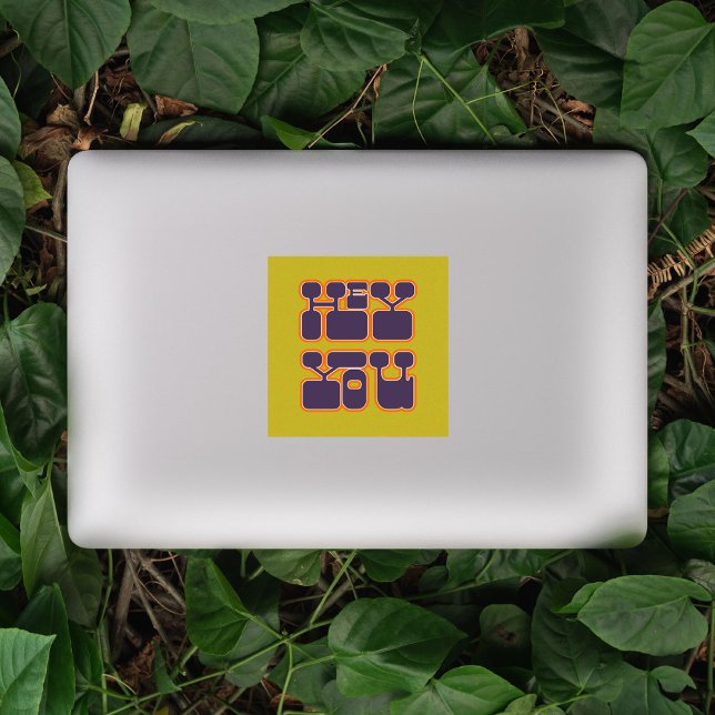 Retro Hey You Aufkleber (Von Creator hochgeladen)