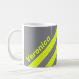 Retro HI VIS Three Stripes with Name Kaffeetasse