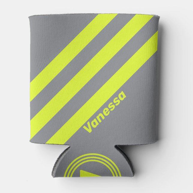 Retro HI VIS Three Strivers with Name Dosenkühler (Vorderseite)