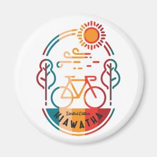 Retro Hiawatha Bike Bahn Magnet