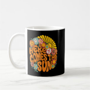 Retro Hier kommt die Sonnenblumen Sommer Familie V Kaffeetasse