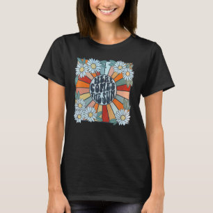 Retro Hier kommt die Sonnenblumen Sommer Familie V T-Shirt