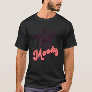 Retro Highland Heifer Moody Southern Cow Head West T-Shirt