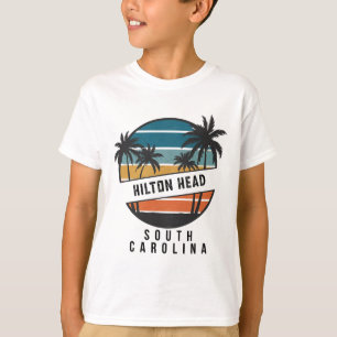 Retro Hilton Head South Carolina Surfbrett Surfen T-Shirt
