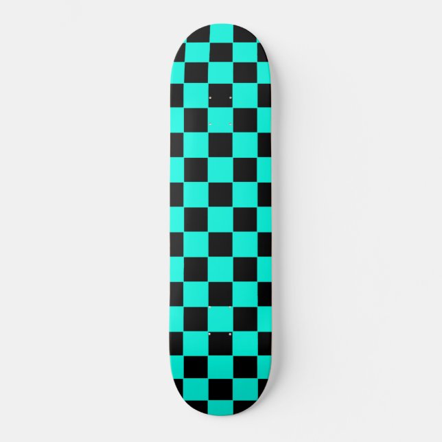 Retro Himmel-Blau-und Skateboard (Vorderseite)