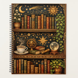 Retro-Himmels-Bücherregal Buch Kaffee-Liebhaber Planer