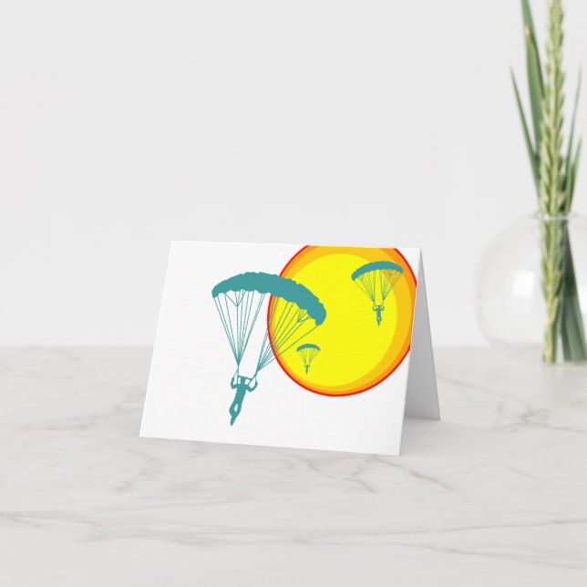 Retro Himmeltaucher Karte (Vorderseite)