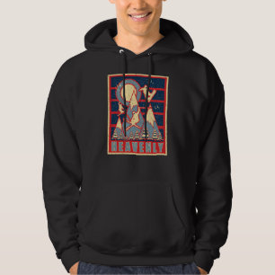 Retro Himmlisch Ski 80er Hoodie