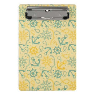 Retro Hintergrund mit Anker, Seile Mini Klemmbrett