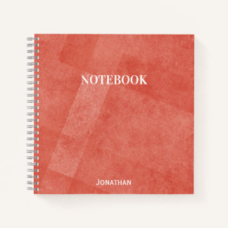 Retro-Hintergrund-Monogramm-Name Notizbuch