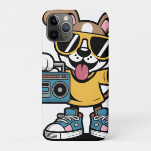 Retro Hip Hop Hund: Cooler Cartoon-Welpe  Case-Mate iPhone Hülle