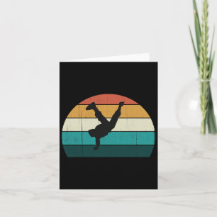 Retro Hip Hop - Vintages Sunset Break Dancing Rout Karte