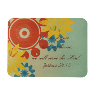 Retro-Hippie-Blumen Magnet