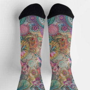 Retro Hippie: Fantasy Socks Socken