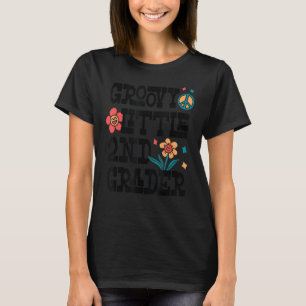 Retro Hippie Girls Groovy Kleine Zweite T-Shirt