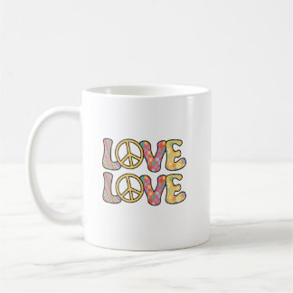 Retro Hippie Liebe Kaffeetasse