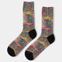 Retro Hippie" Patchwork Dreams Socks