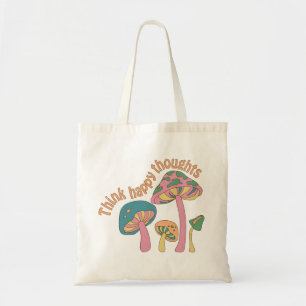 Retro Hippie positives Zitat Tragetasche