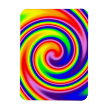 Retro Hippie Regenbogenfarben Helle Pride Spirale