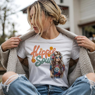 Retro Hippie Seele Tri-Blend Shirt