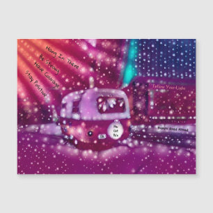 Retro-Hippie Sie Got diese Inspiration Magnetkarte