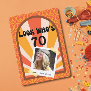 Retro Hippie Sunrise Custom Geburtstag Einladung